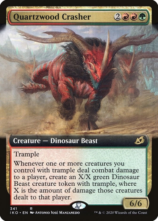 Image for Quartzwood Crasher (Extended Art) (341) (IKO) - Magic: The Gathering