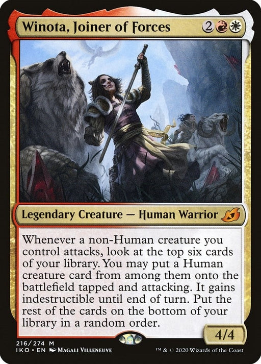 Image for Winota, Joiner of Forces (216) (IKO) - Magic: The Gathering