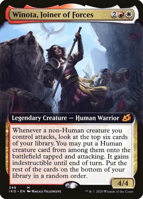 Image for Winota, Joiner of Forces (Extended Art) (349) (IKO) - Magic: The Gathering