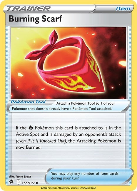 Image for Burning Scarf (155/192) (SWSH02) - Pokemon