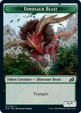 Image for Dinosaur Beast Token (11) (IKO) - Magic: The Gathering