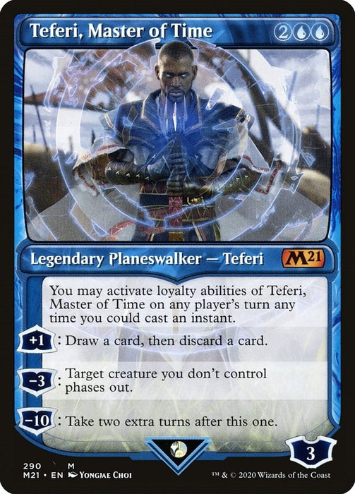 Image for Teferi, Master of Time (Showcase) (290) (290) (M21) - Magic: The Gathering
