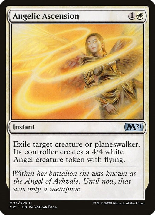 Image for Angelic Ascension (3) (M21) - Magic: The Gathering
