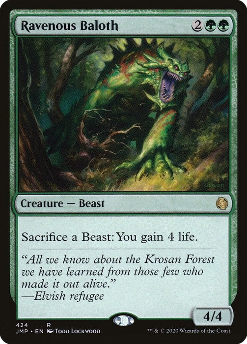 Image for Ravenous Baloth (424) (JMP) - Magic: The Gathering