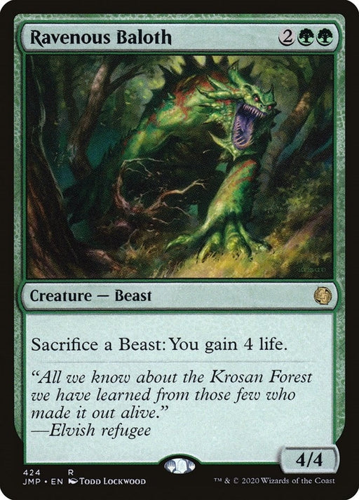 Image for Ravenous Baloth (424) (JMP) - Magic: The Gathering