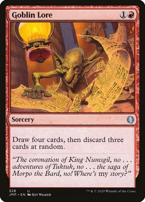 Image for Goblin Lore (328) (JMP) - Magic: The Gathering