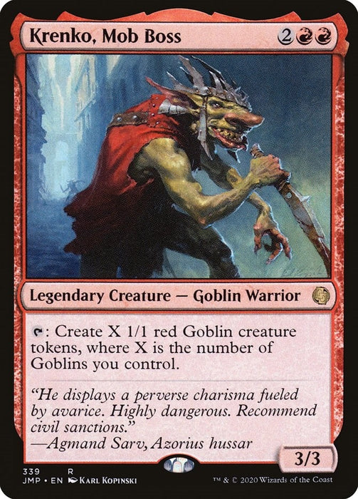 Image for Krenko, Mob Boss (339) (JMP) - Magic: The Gathering