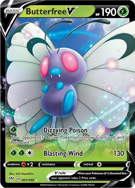 Image for Butterfree V (001/189) (SWSH03) - Pokemon