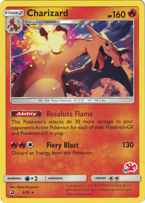 Charizard - 3/70 (#39 Charizard Stamped) (003/070) (BTA)