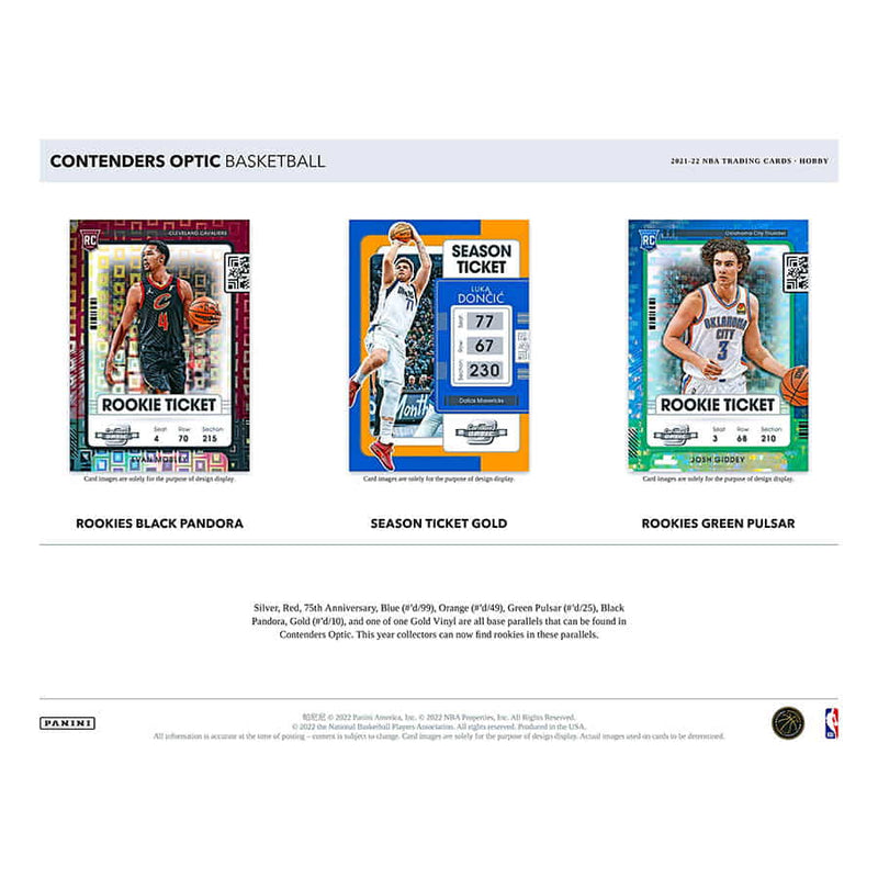 2021-22 Contenders Optic Basketball Hobby Box