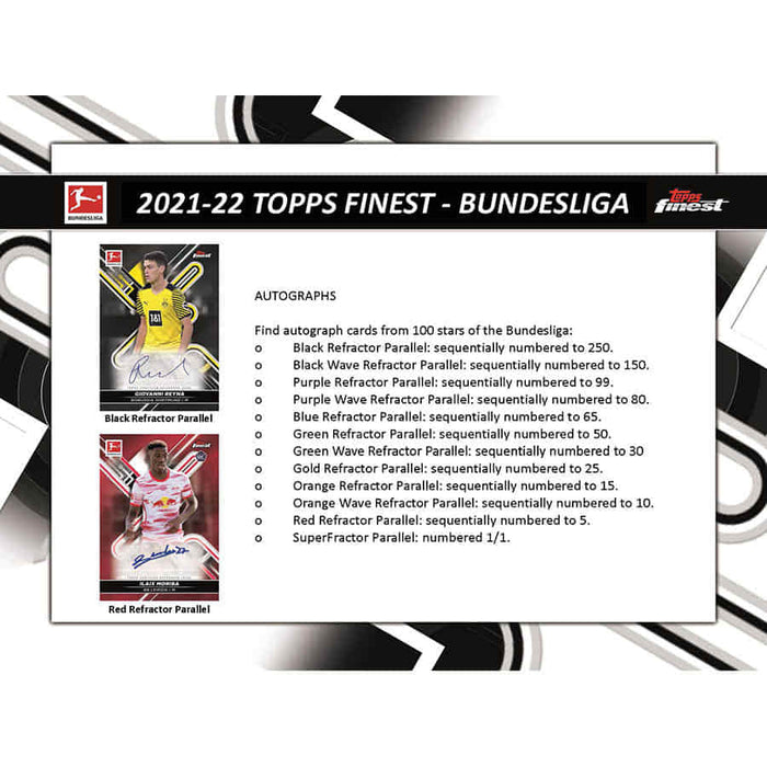 2021-22 Topps Bundesliga Finest Soccer Hobby Box
