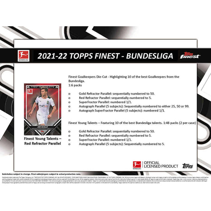 2021-22 Topps Bundesliga Finest Soccer Hobby Box