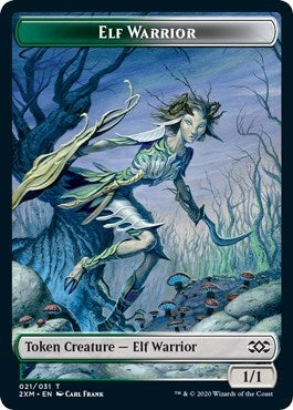 Image for Elf Warrior // Germ Double-Sided Token (21 // 10) (2XM) - Magic: The Gathering