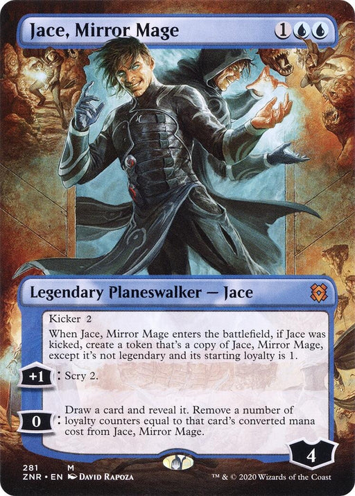 Image for Jace, Mirror Mage (Borderless) (281) (ZNR) - Magic: The Gathering