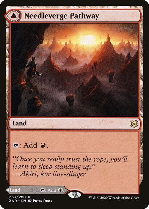 Image for Needleverge Pathway (263) (ZNR) - Magic: The Gathering