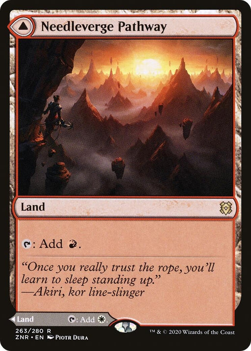 Image for Needleverge Pathway (263) (ZNR) - Magic: The Gathering