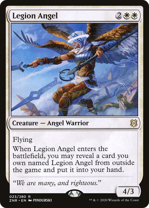 Image for Legion Angel (23) (ZNR) - Magic: The Gathering