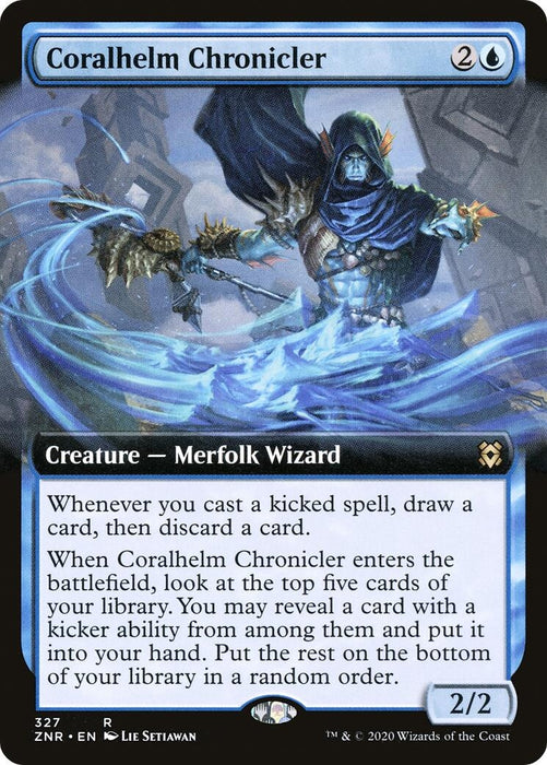 Image for Coralhelm Chronicler (Extended Art) (327) (ZNR) - Magic: The Gathering