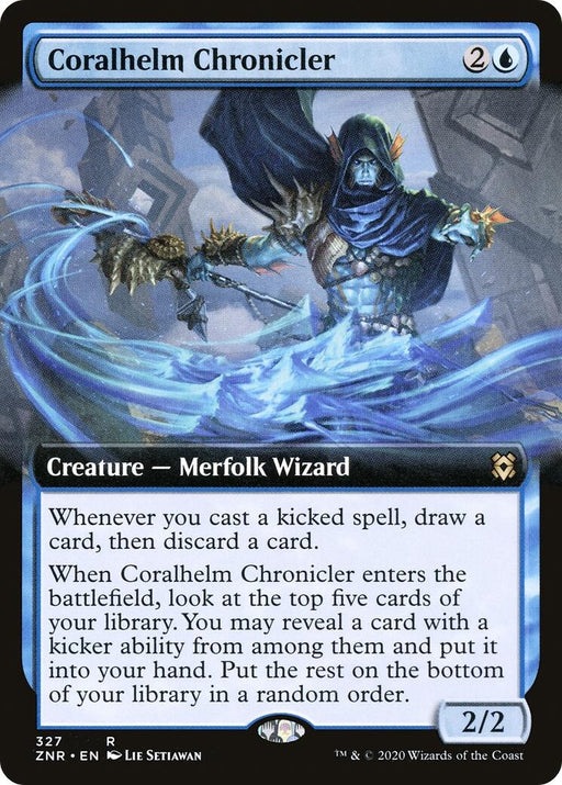 Image for Coralhelm Chronicler (Extended Art) (327) (ZNR) - Magic: The Gathering