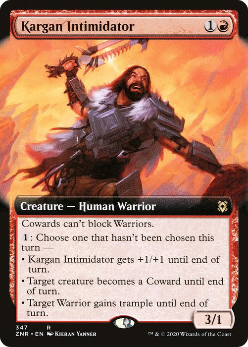 Image for Kargan Intimidator (Extended Art) (347) (ZNR) - Magic: The Gathering