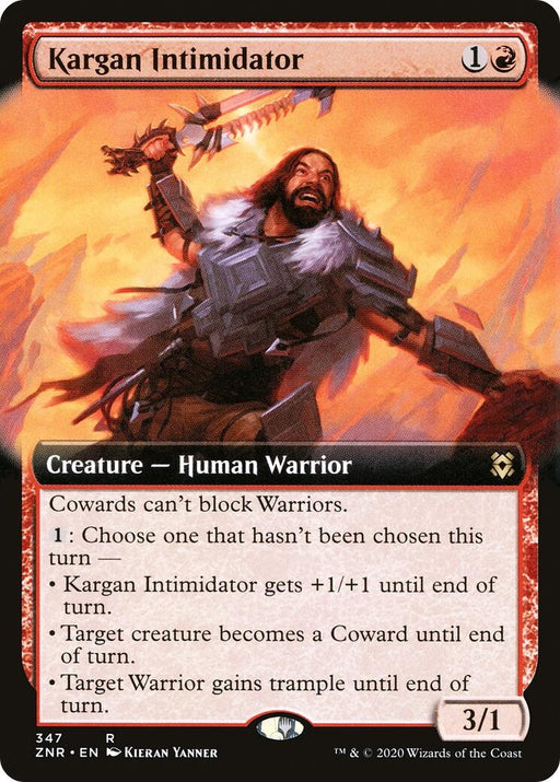 Image for Kargan Intimidator (Extended Art) (347) (ZNR) - Magic: The Gathering