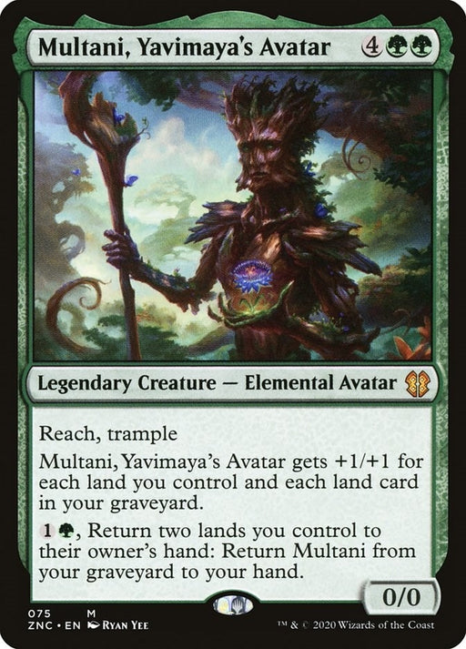 Image for Multani, Yavimaya's Avatar (75) (ZNC) - Magic: The Gathering