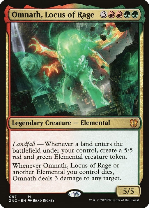 Image for Omnath, Locus of Rage (97) (ZNC) - Magic: The Gathering