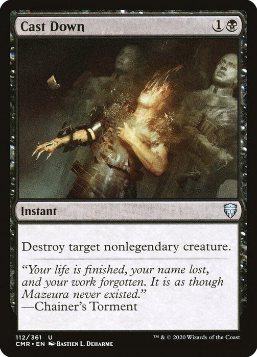 Image for Cast Down (112) (CMR) - Magic: The Gathering