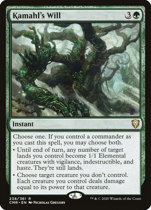 Image for Kamahl's Will (238) (CMR) - Magic: The Gathering