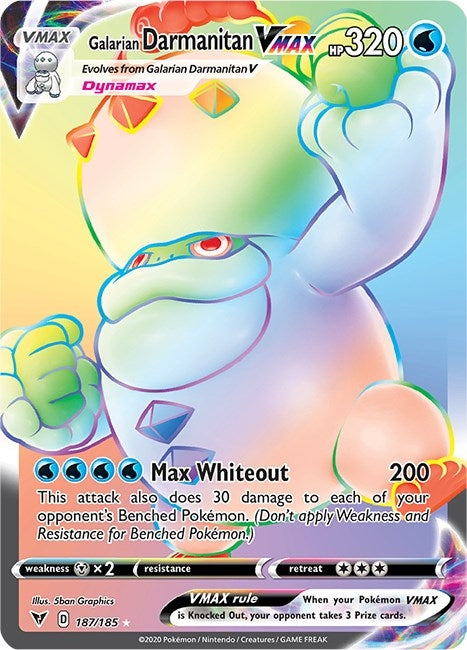 Galarian Darmanitan VMAX (Secret) (187/185) (SWSH04)