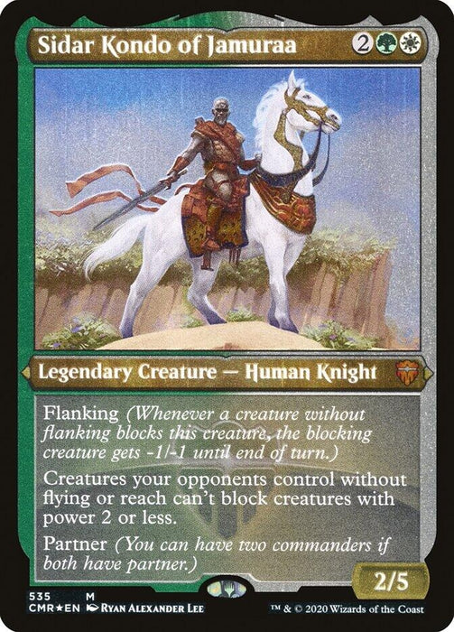 Image for Sidar Kondo of Jamuraa (Foil Etched) (535) (CMR) - Magic: The Gathering