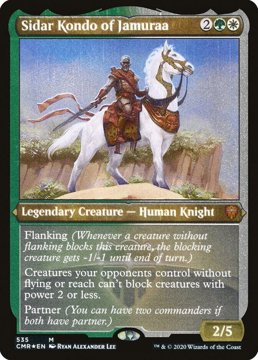 Image for Sidar Kondo of Jamuraa (Foil Etched) (535) (CMR) - Magic: The Gathering