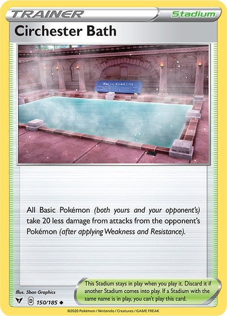Image for Circhester Bath (150/185) (SWSH04) - Pokemon