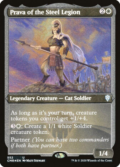 Image for Prava of the Steel Legion (Foil Etched) (552) (CMR) - Magic: The Gathering