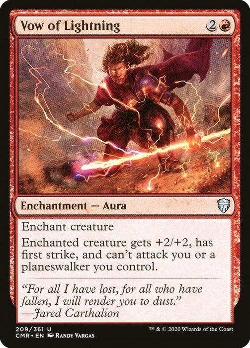 Image for Vow of Lightning (209) (CMR) - Magic: The Gathering