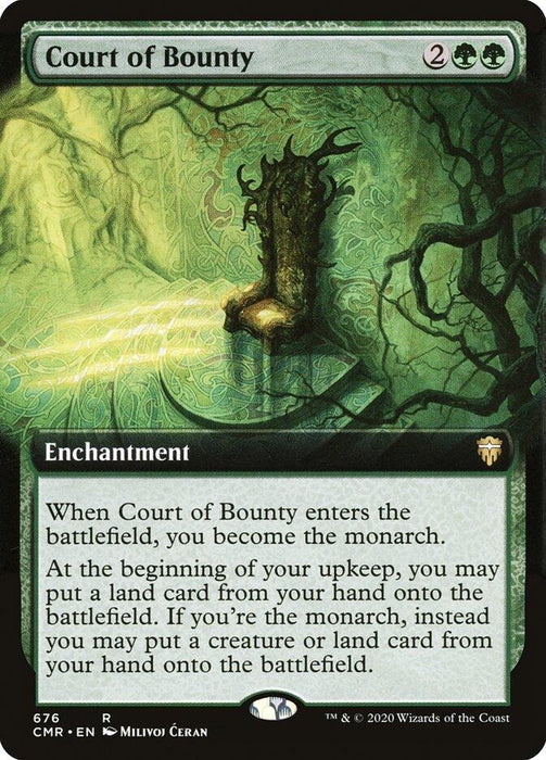 Image for Court of Bounty (Extended Art) (676) (CMR) - Magic: The Gathering