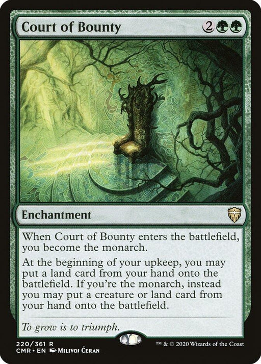 Image for Court of Bounty (220) (CMR) - Magic: The Gathering