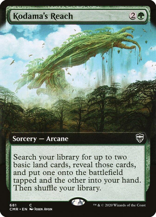 Image for Kodama's Reach (Extended Art) (681) (CMR) - Magic: The Gathering