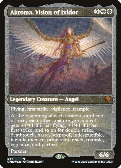 Image for Akroma, Vision of Ixidor (Foil Etched) (547) (CMR) - Magic: The Gathering