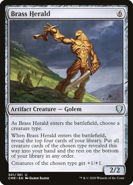Image for Brass Herald (301) (CMR) - Magic: The Gathering