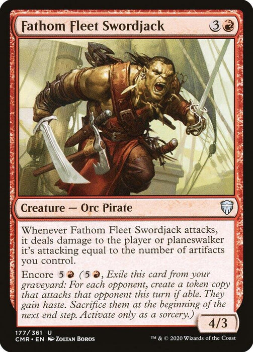 Image for Fathom Fleet Swordjack (177) (CMR) - Magic: The Gathering