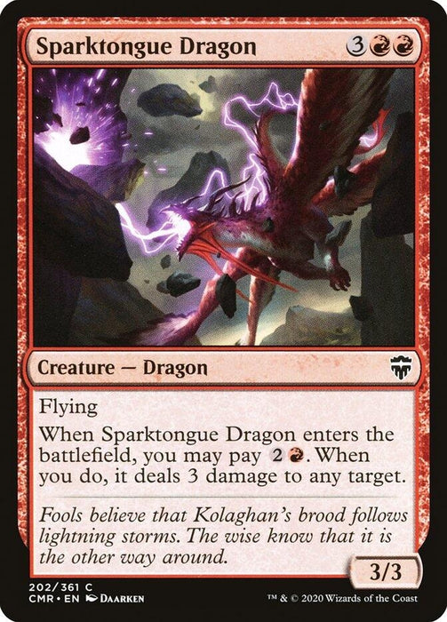 Image for Sparktongue Dragon (202) (CMR) - Magic: The Gathering