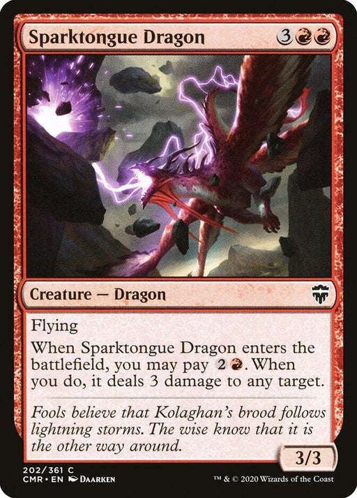 Image for Sparktongue Dragon (202) (CMR) - Magic: The Gathering