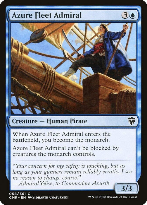 Image for Azure Fleet Admiral (58) (CMR) - Magic: The Gathering