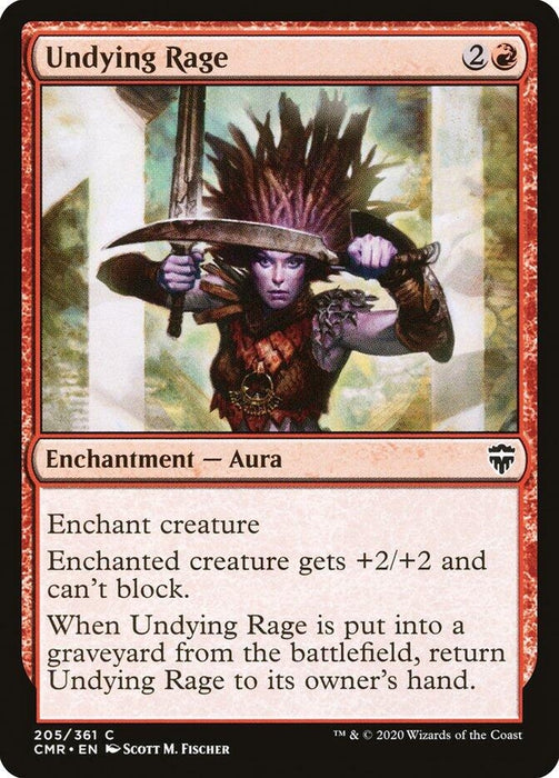 Image for Undying Rage (205) (CMR) - Magic: The Gathering