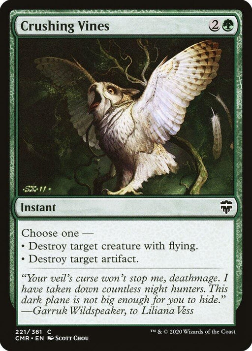 Image for Crushing Vines (221) (CMR) - Magic: The Gathering
