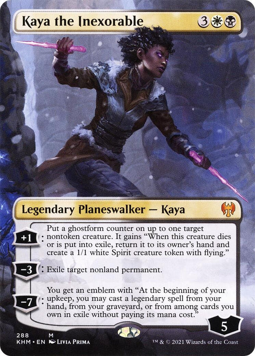Image for Kaya the Inexorable (Borderless) (288) (KHM) - Magic: The Gathering
