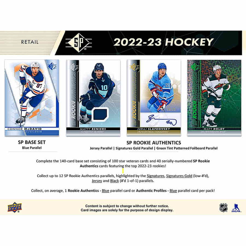 2022-23 Upper Deck Hockey SP Blaster Box