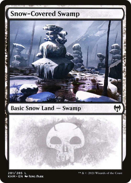Image for Snow-Covered Swamp (281) (281) (KHM) - Magic: The Gathering
