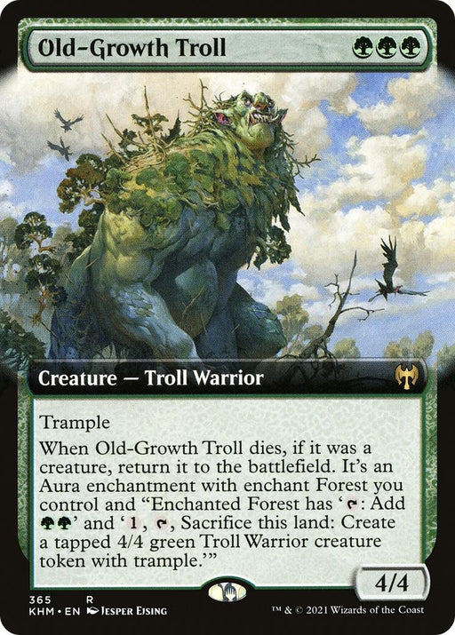 Image for Old-Growth Troll (Extended Art) (365) (KHM) - Magic: The Gathering